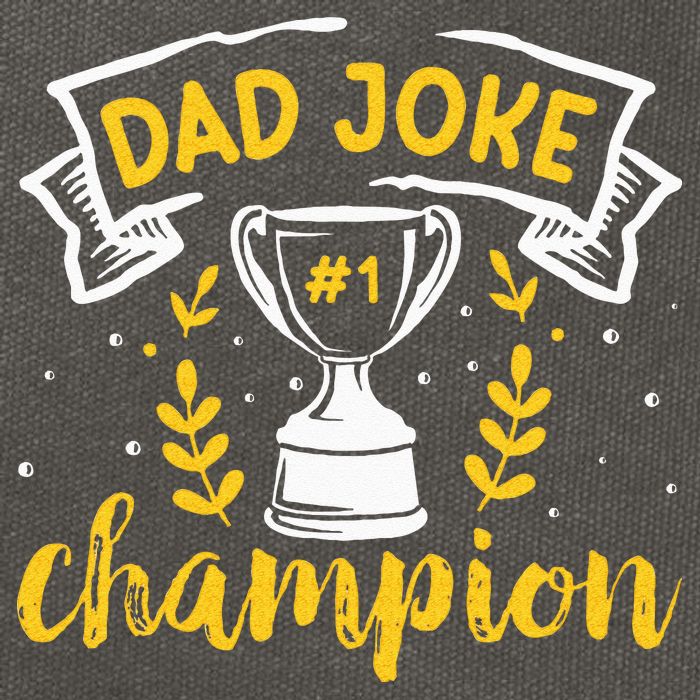 Dad Jokes Champion Cotton Canvas Backpack