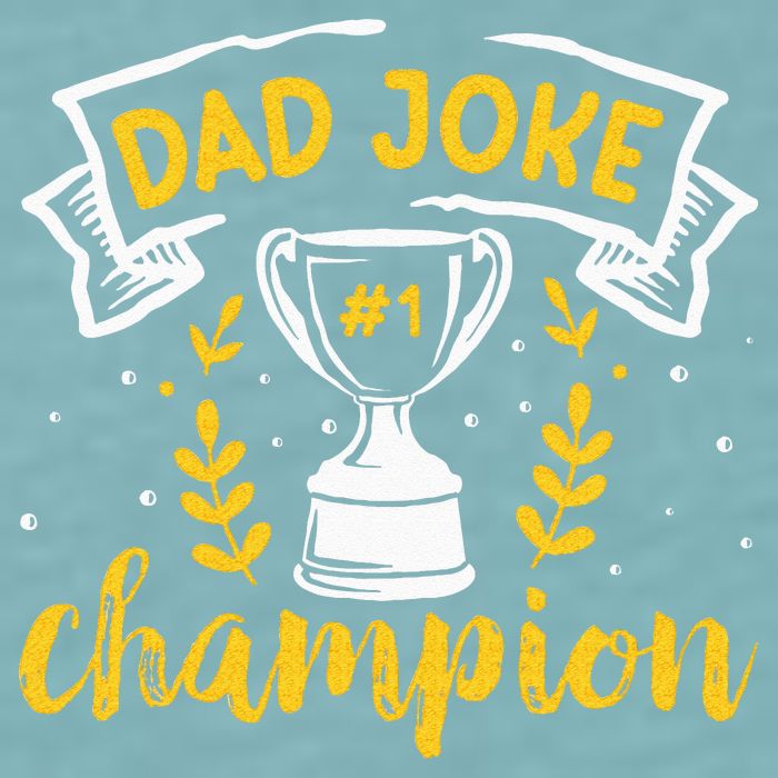 Dad Jokes Champion Sueded Cloud Jersey T-Shirt