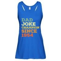 Dad Joke Champion Since 1954 Birthday Fathers Day Gift Ladies Essential Flowy Tank