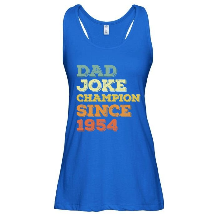 Dad Joke Champion Since 1954 Birthday Fathers Day Gift Ladies Essential Flowy Tank