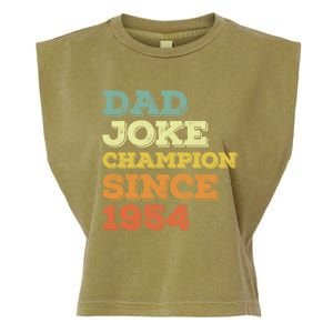 Dad Joke Champion Since 1954 Birthday Fathers Day Gift Garment-Dyed Women's Muscle Tee