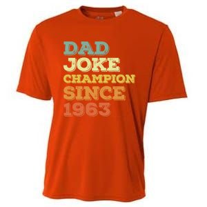 Dad Joke Champion Since 1963 Birthday Fathers Day Gift Cooling Performance Crew T-Shirt