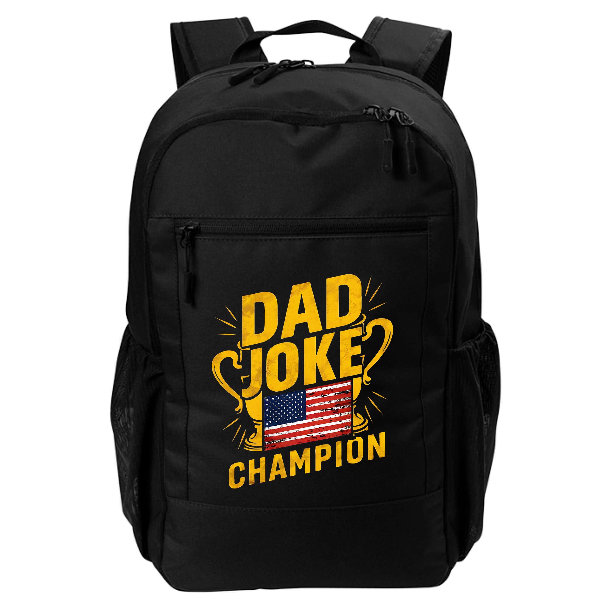 Dad Joke Champion Funny FatherS Day Dad Joke Backpack