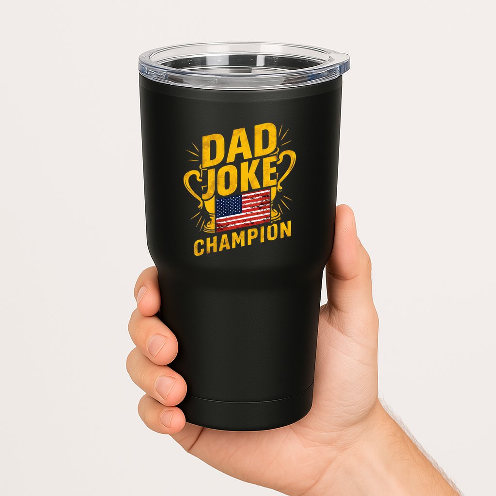 Dad Joke Champion Funny FatherS Day Dad Joke Tumbler