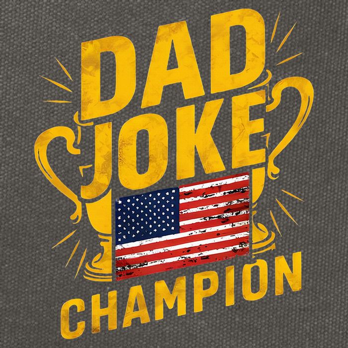 Dad Joke Champion Funny FatherS Day Dad Joke Cotton Canvas Backpack