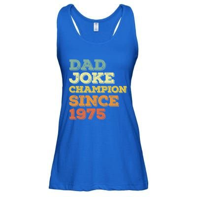 Dad Joke Champion Since 1975 Birthday Fathers Day Gift Ladies Essential Flowy Tank