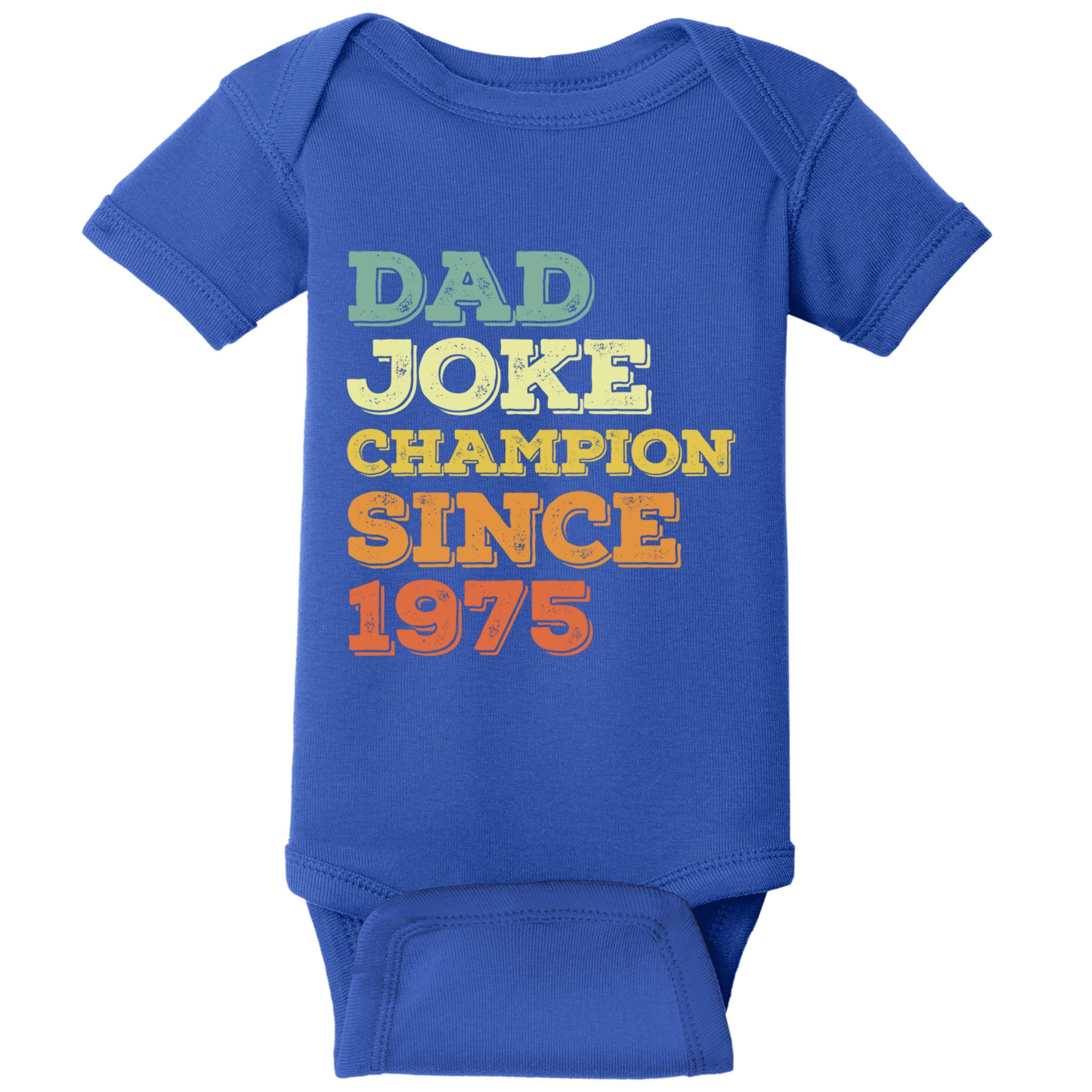 Dad Joke Champion Since 1975 Birthday Fathers Day Gift Baby Bodysuit
