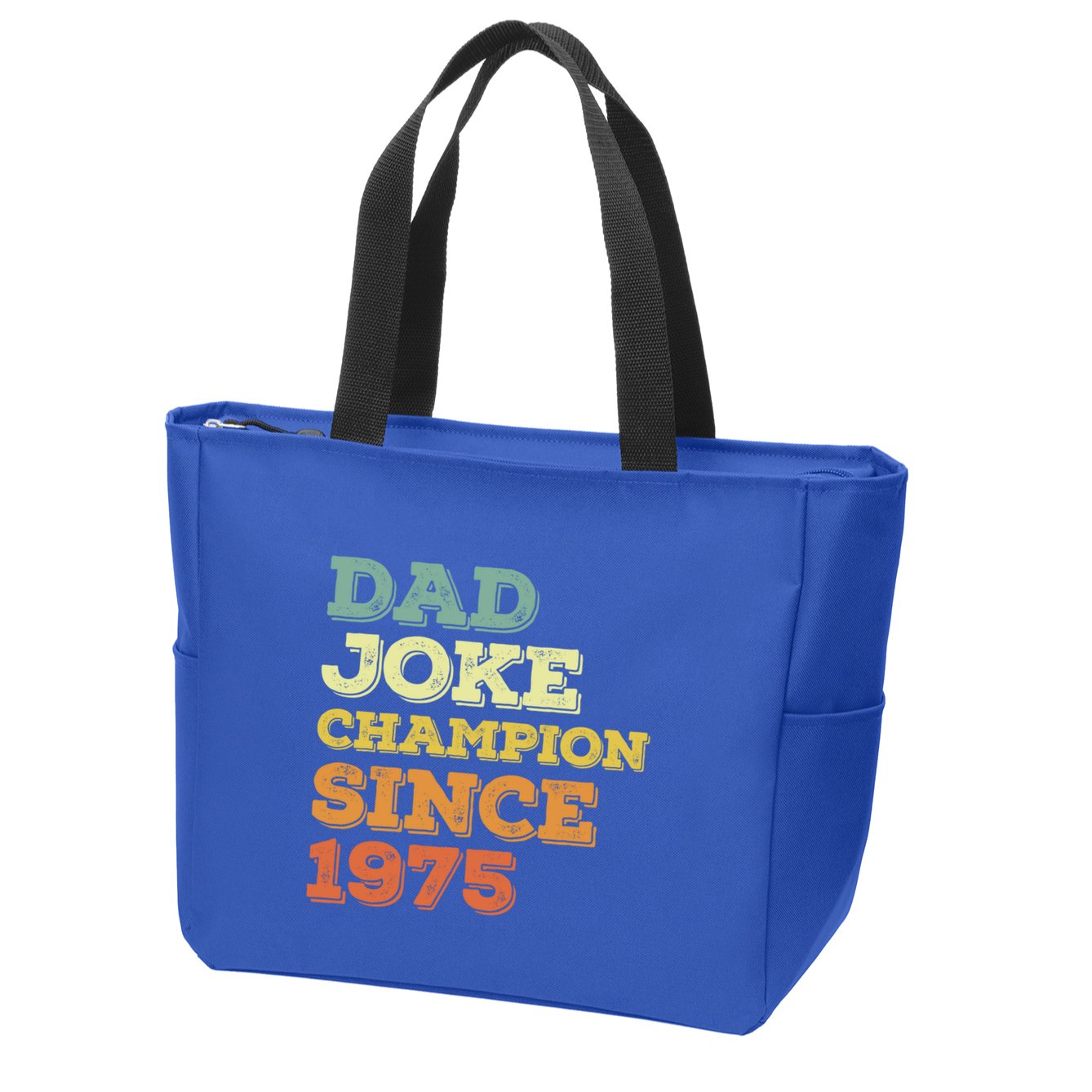 Dad Joke Champion Since 1975 Birthday Fathers Day Gift Zip Tote Bag