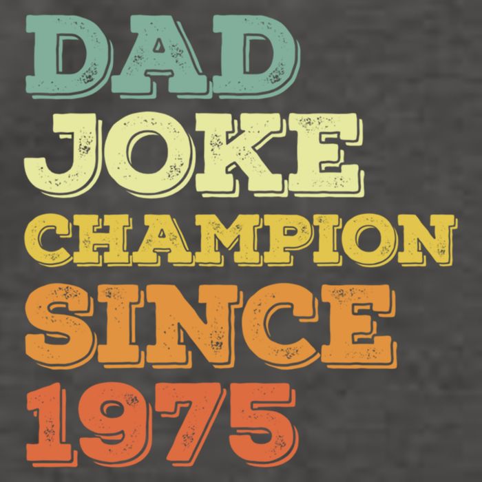 Dad Joke Champion Since 1975 Birthday Fathers Day Gift Vector Backpack