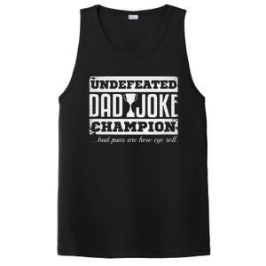 Dad Joke Champion Funny Fathers Day Gift Bad Puns PosiCharge Competitor Tank