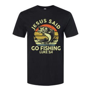 Dad Jesus Christ Said Go Fishing Bass Christian Funny Softstyle CVC T-Shirt