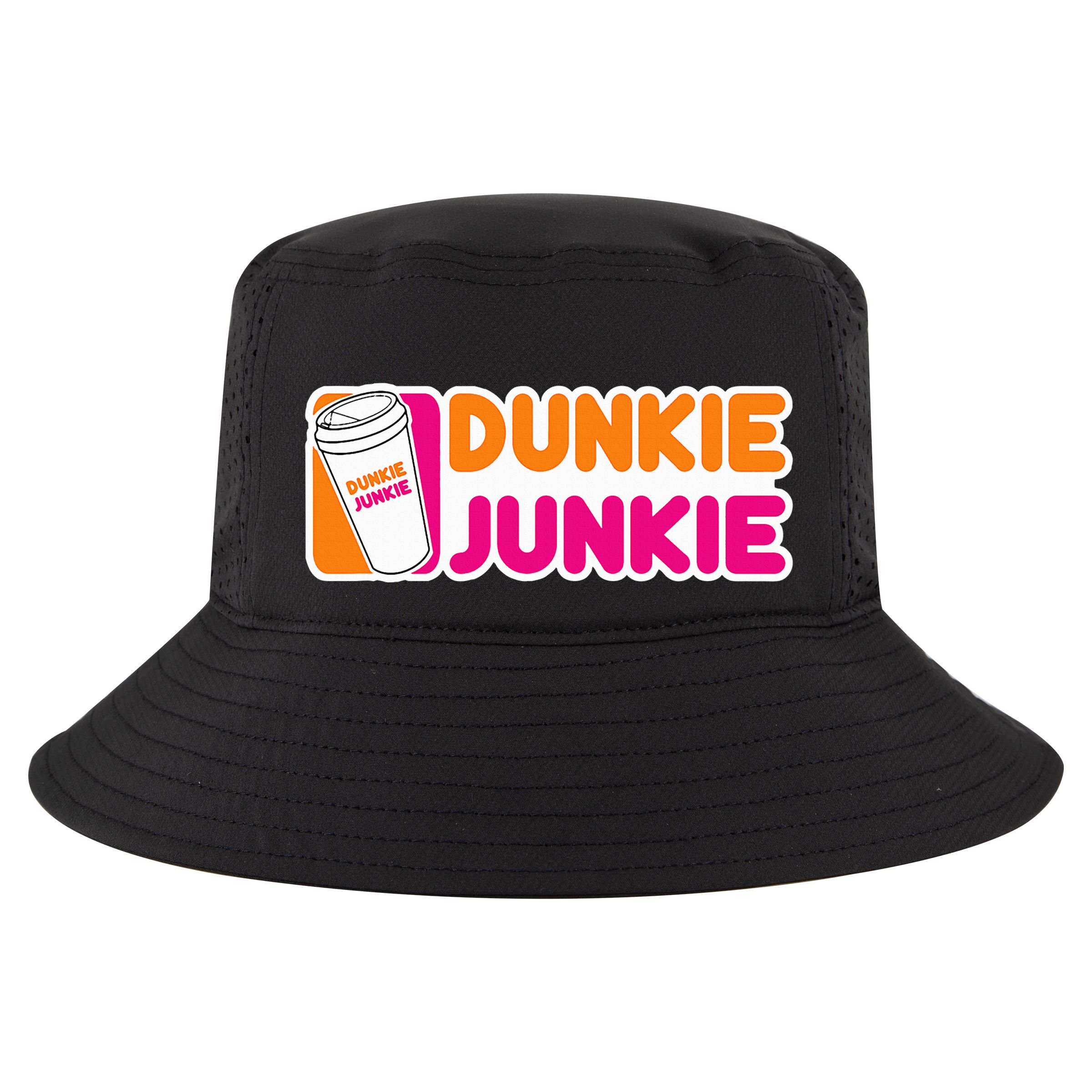 Dunkie Junkie Coffee Love Funny Coffee Saying Cool Comfort Performance Bucket Hat