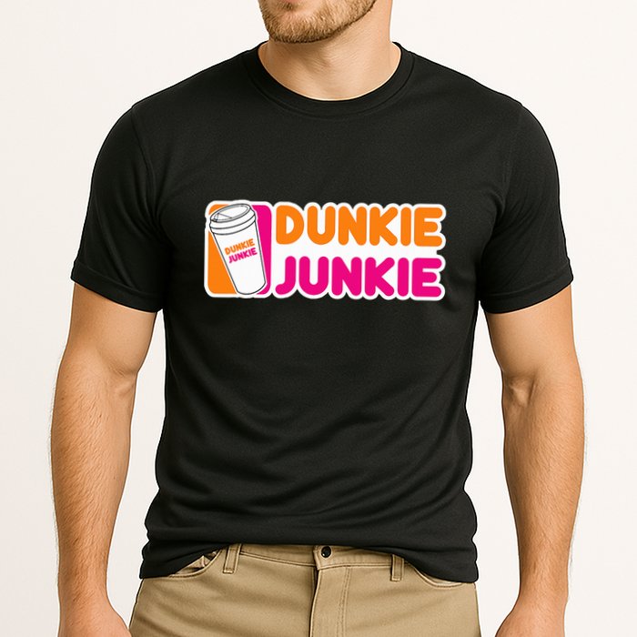 Dunkie Junkie Coffee Love Funny Coffee Saying Cooling Performance Crew T-Shirt