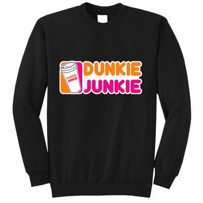 Dunkie Junkie Coffee Love Funny Coffee Saying Sweatshirt