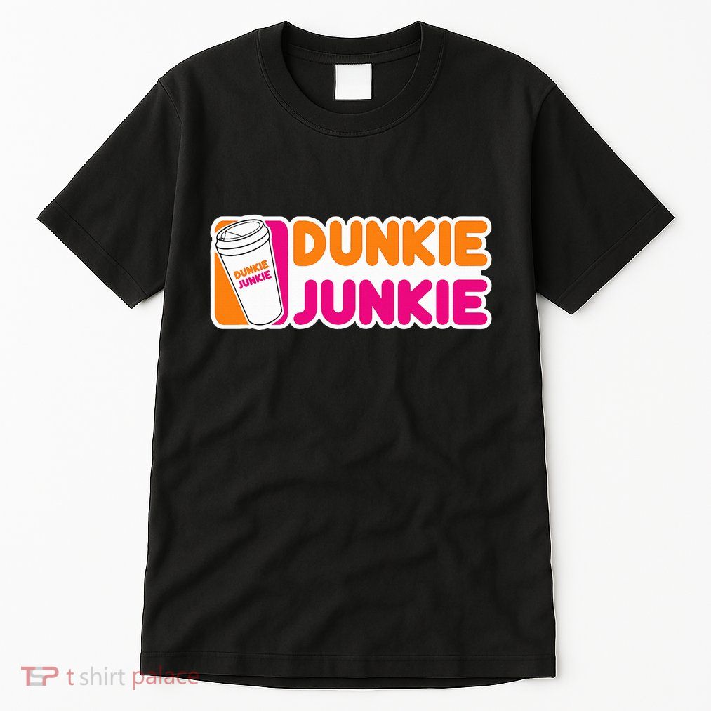 Dunkie Junkie Coffee Love Funny Coffee Saying Tall T-Shirt