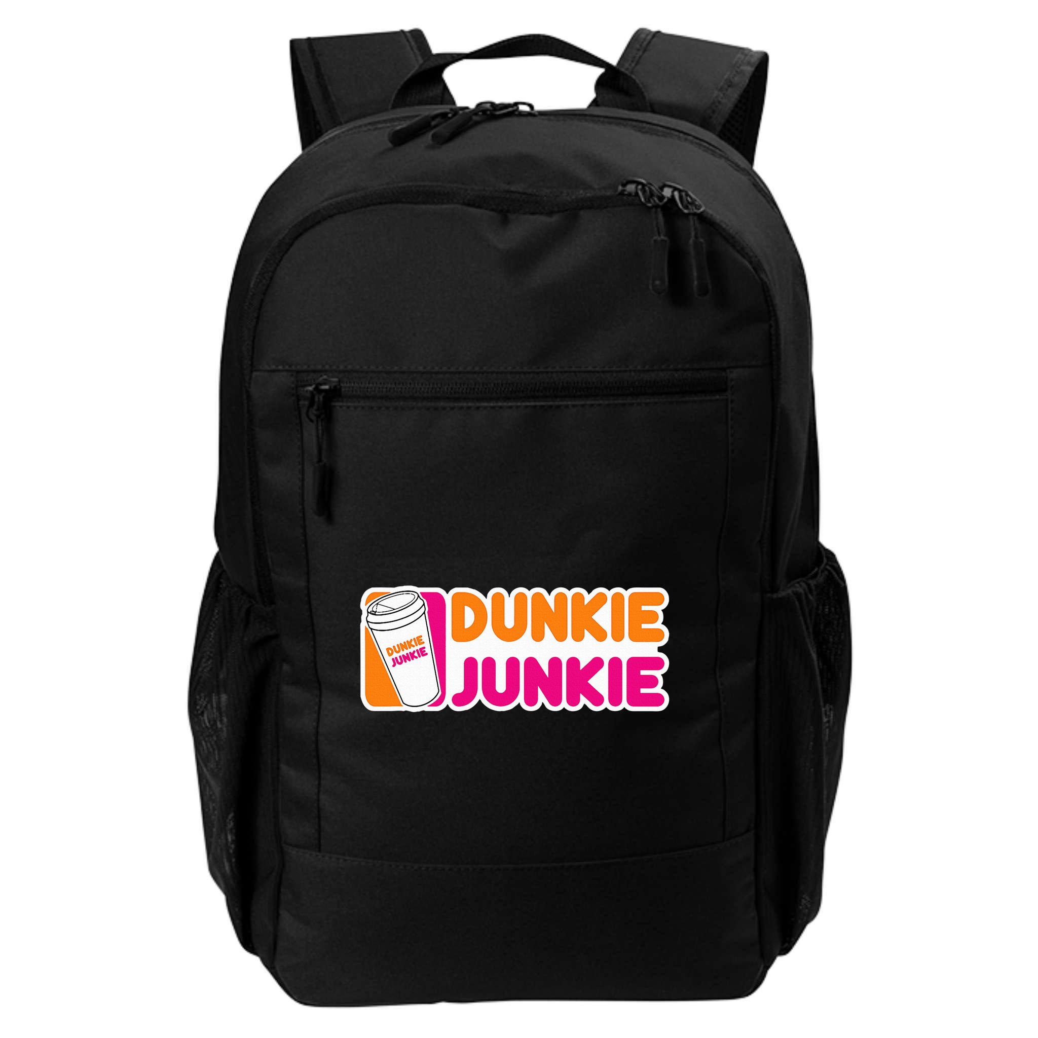 Dunkie Junkie Coffee Love Funny Coffee Saying Backpack