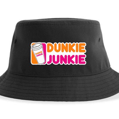 Dunkie Junkie Coffee Love Funny Coffee Saying Sustainable Bucket Hat