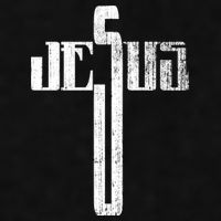 Distressed Jesus Cross Christian Religious Tee Ladies PosiCharge Tri-Blend Wicking Tank
