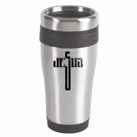 Distressed Jesus Cross Christian Religious Tee 16oz Travel Tumbler