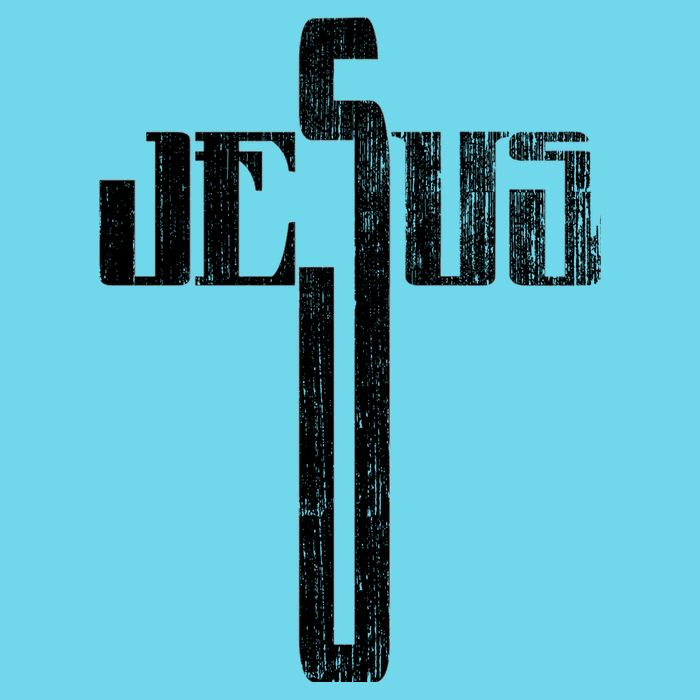 Distressed Jesus Cross Christian Religious Tee Kids T-Shirt
