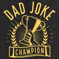 Dad Joke Champion Funny Fathers Day Gift Golf Towel