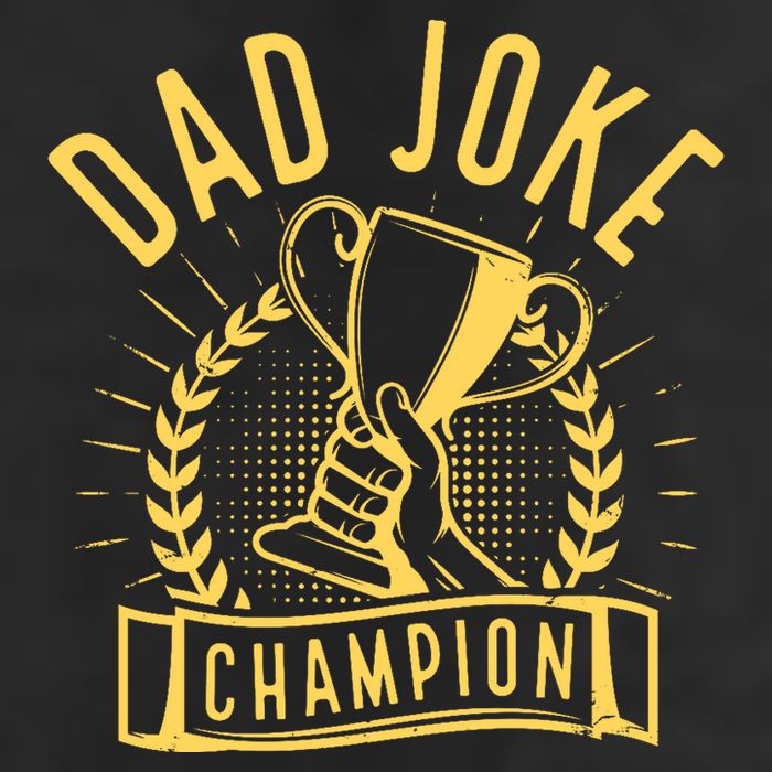 Dad Joke Champion Funny Fathers Day Gift Golf Towel