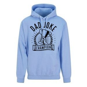 Dad Joke Champion Funny Fathers Day Gift Unisex Surf Hoodie