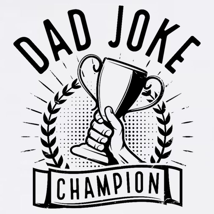 Dad Joke Champion Funny Fathers Day Gift Garment-Dyed Sweatshirt
