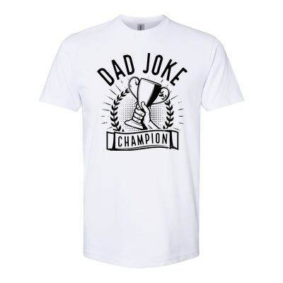 Dad Joke Champion Funny Fathers Day Gift Softstyle® CVC T-Shirt