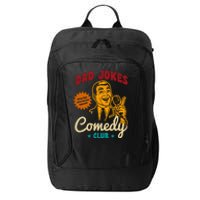 Dad Jokes Comedy Club Funny Retro City Backpack