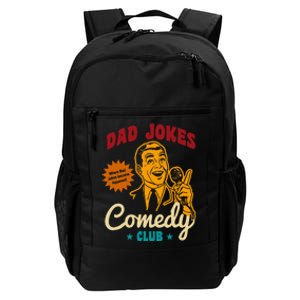 Dad Jokes Comedy Club Funny Retro Daily Commute Backpack