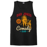 Dad Jokes Comedy Club Funny Retro PosiCharge Competitor Tank