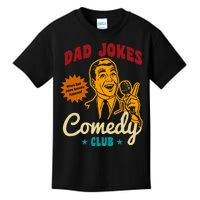 Dad Jokes Comedy Club Funny Retro Kids T-Shirt