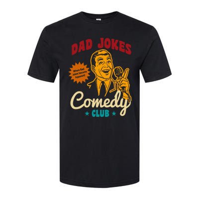 Dad Jokes Comedy Club Funny Retro Softstyle CVC T-Shirt