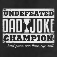 Dad Joke Champion Funny Father's Day Gift Bad Puns Golf Towel
