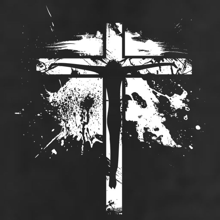 Distressed Jesus Cross Christianity Cool Comfort Performance Bucket Hat