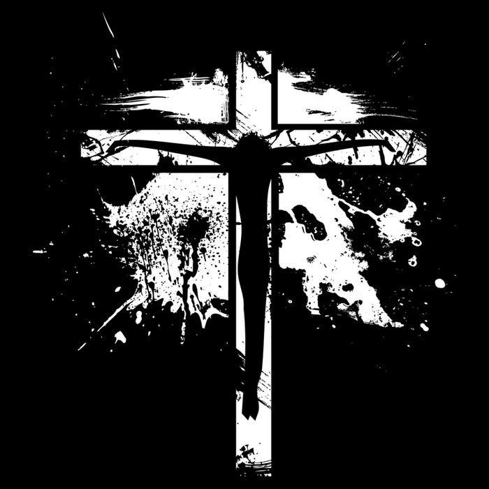 Distressed Jesus Cross Christianity Apron