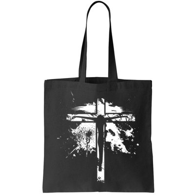 Distressed Jesus Cross Christianity Bag