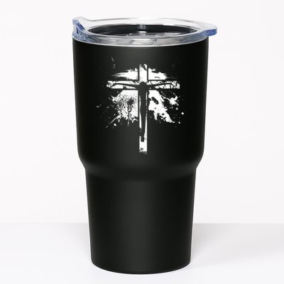 Distressed Jesus Cross Christianity Tumbler