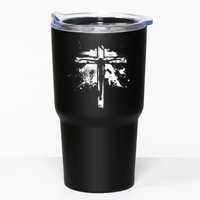 Distressed Jesus Cross Christianity Tumbler