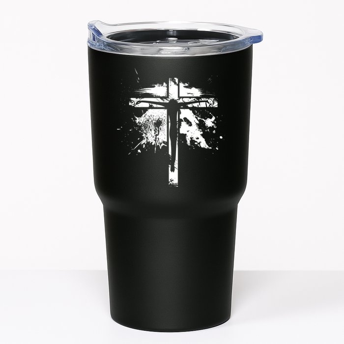 Distressed Jesus Cross Christianity Tumbler