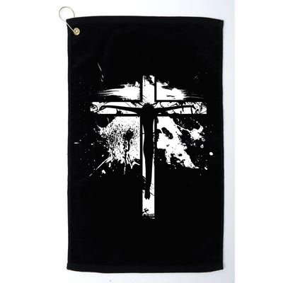 Distressed Jesus Cross Christianity Golf Towel