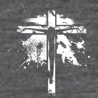 Distressed Jesus Cross Christianity T-Shirt