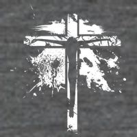 Distressed Jesus Cross Christianity 7-Panel Snapback Hat