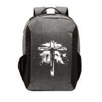 Distressed Jesus Cross Christianity Vector Backpack