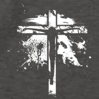 Distressed Jesus Cross Christianity Vector Backpack