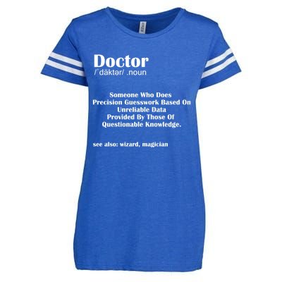 Doctor Job Definition Medical School Graduation Gift Enza Ladies Jersey Football T-Shirt