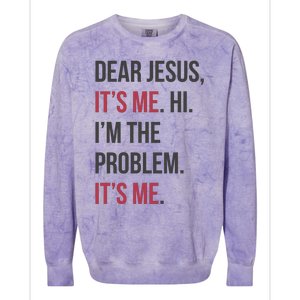 Dear Jesus Colorblast Crewneck Sweatshirt