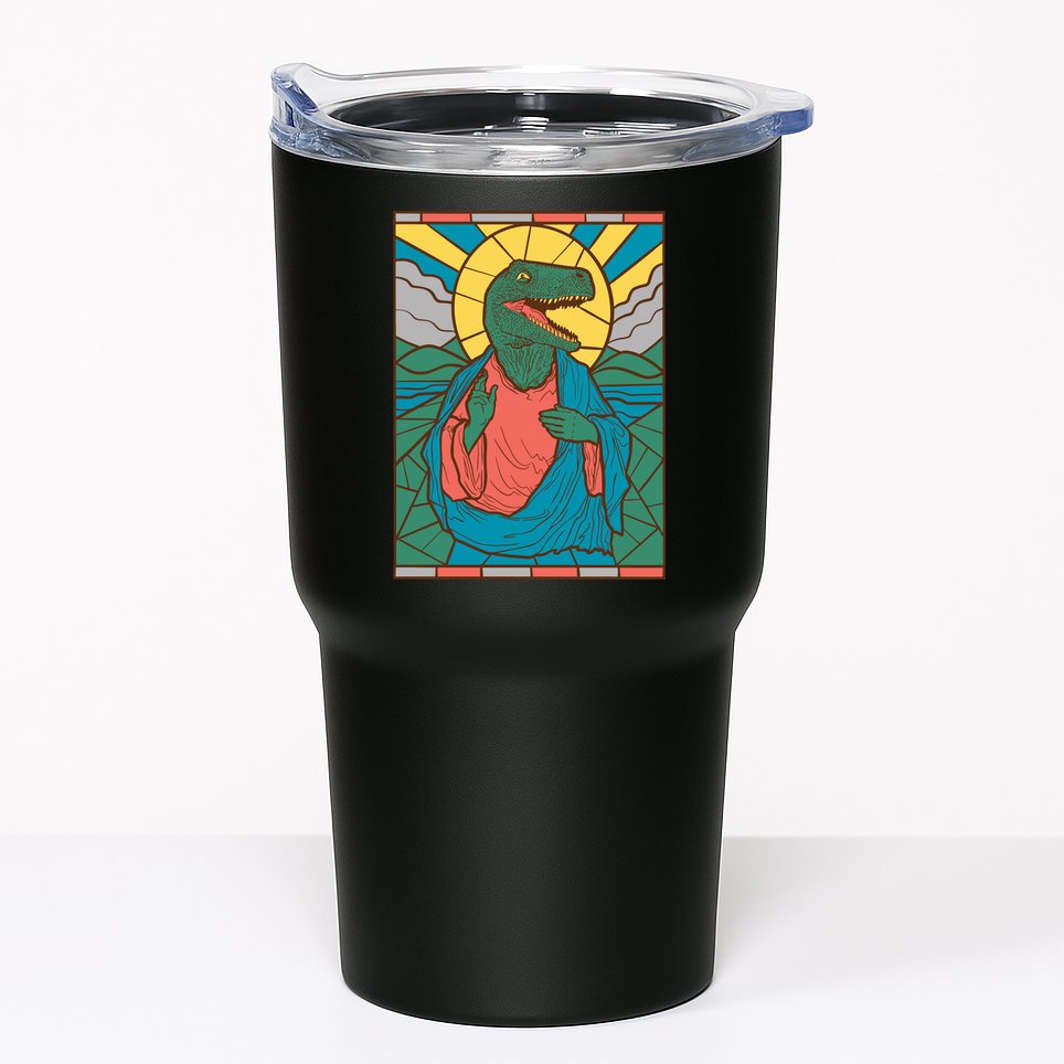 Dinosaur Jesus Tumbler