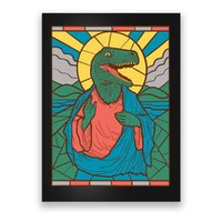 Dinosaur Jesus Poster